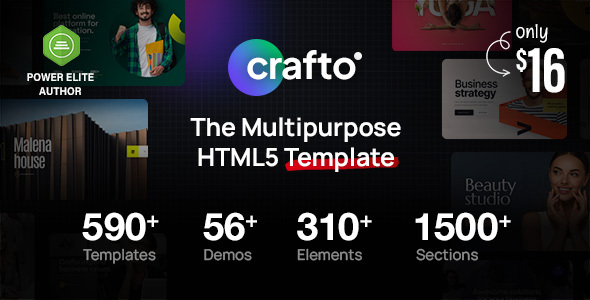 Crafto – The Multipurpose HTML5 Template Nulled
