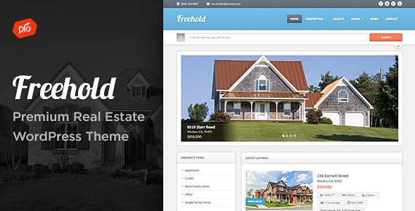 Freehold – Responsive Real Estate WordPress Theme Nulled