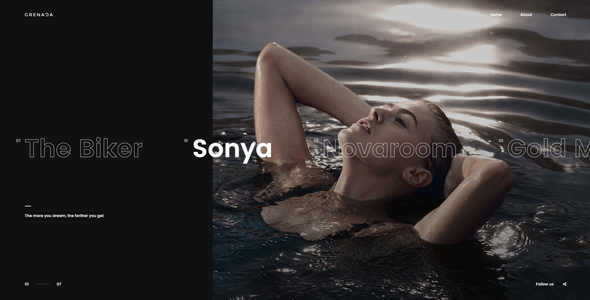 Grenada – Creative WordPress Ajax Portfolio Showcase Slider Theme