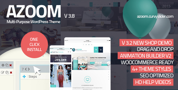 Azoom | Multi-Purpose Theme with Animation Builder Nulled