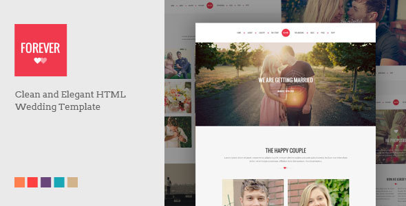 FOREVER – Responsive HTML Wedding Template