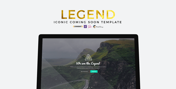 LEGEND – Iconic Coming Soon Template