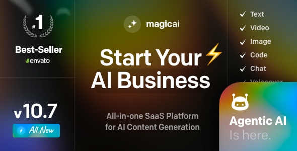MagicAI – All-In-One SaaS Platform for AI Text, Image and Content Generation