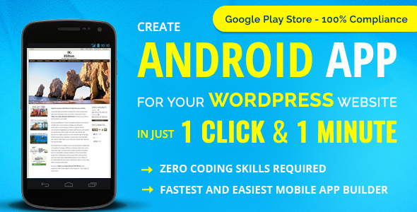 WordPress to Mobile App Builder in 1 Click | Convert Site to App Fast | No Code – WappPress
