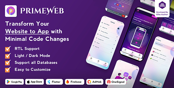PrimeWeb – Website to App with WebView & Native Features | Web View App