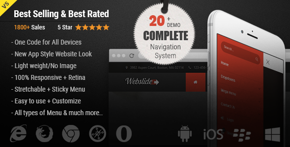 WebSlide – Bootstrap 5 Mega Menu, Bootstrap Megamenu Responsive, Sidebar