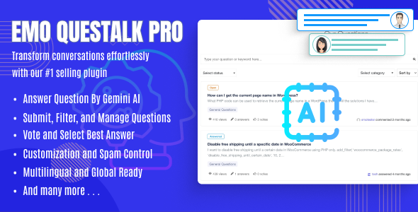 EMO Questalk Pro – Your Ultimate Question & answer Forum WordPress Plugin