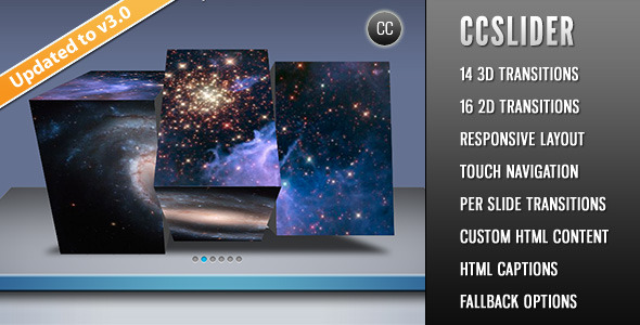 CCSlider – jQuery 3d Slideshow Plugin Nulled