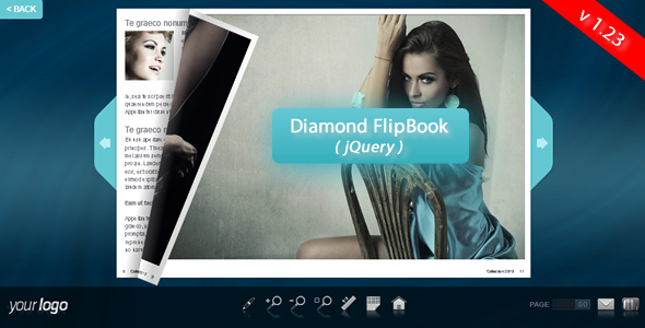 Diamond FlipBook – jQuery